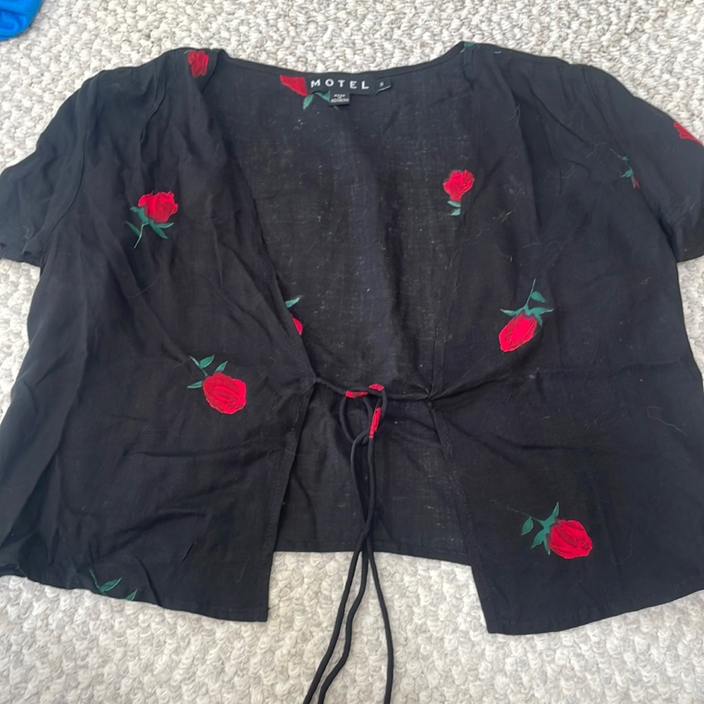 Motel Rocks tie front top